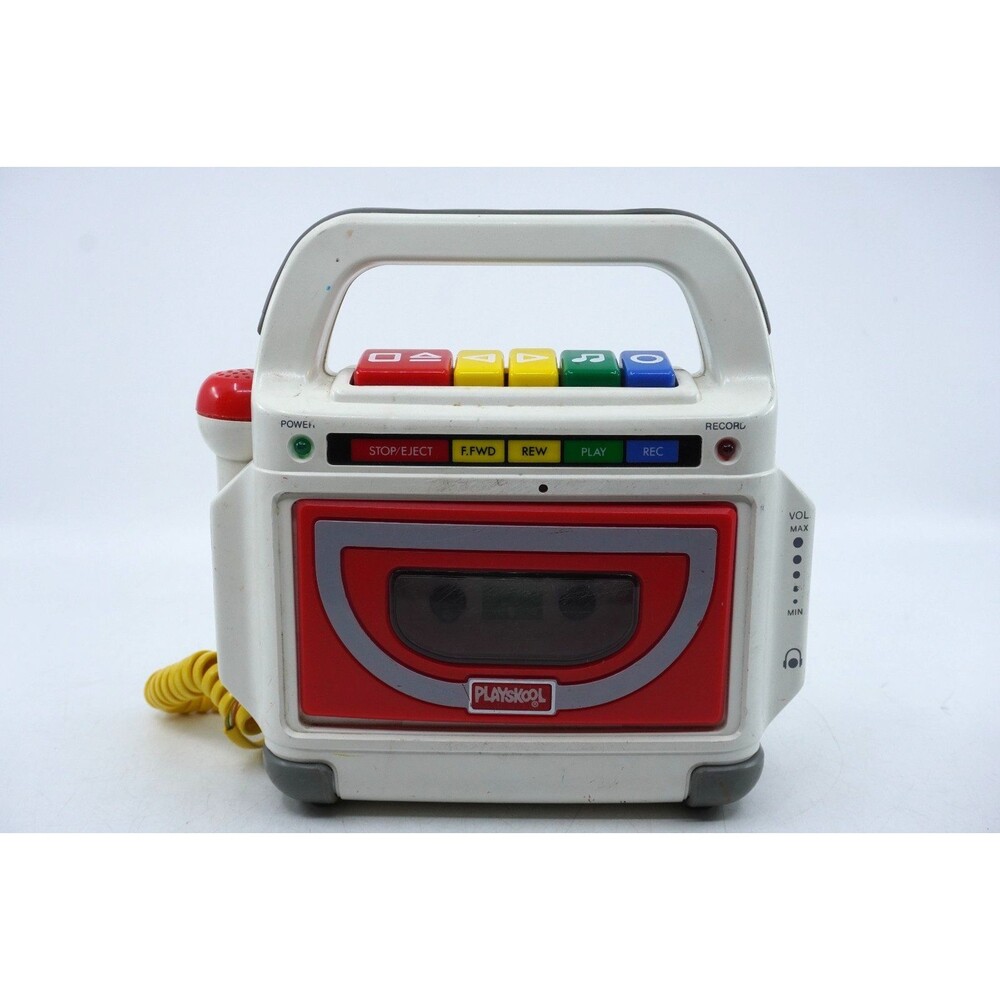 Vintage Playskool Cassette Tape Player Recorder PS-450G Read Desc.